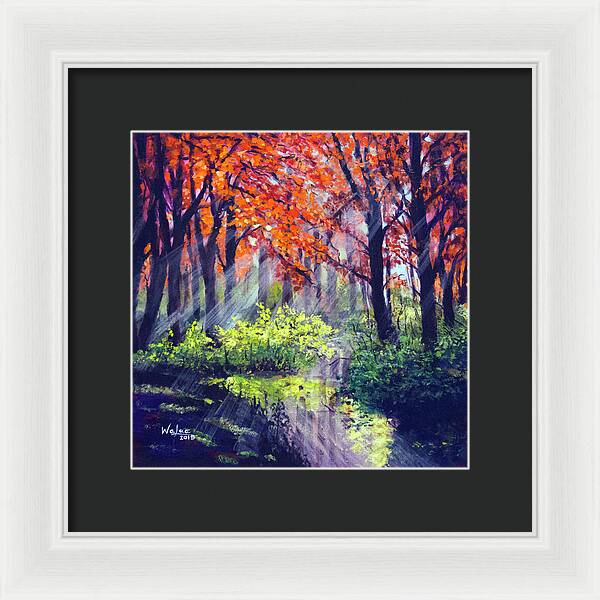 When Light Sneaks - Framed Print