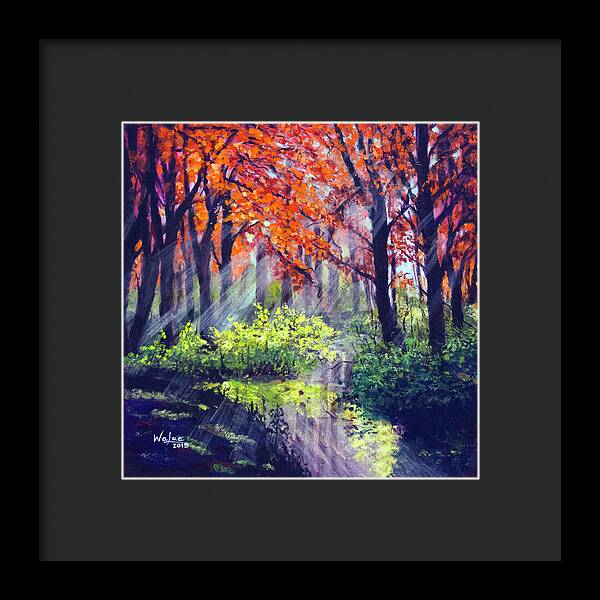 When Light Sneaks - Framed Print