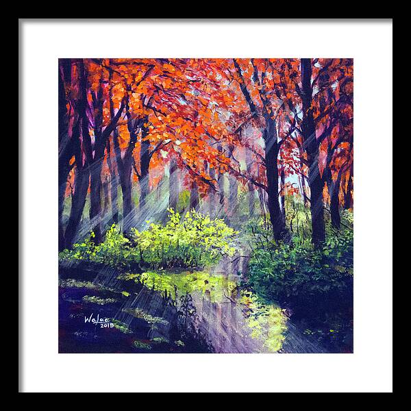 When Light Sneaks - Framed Print