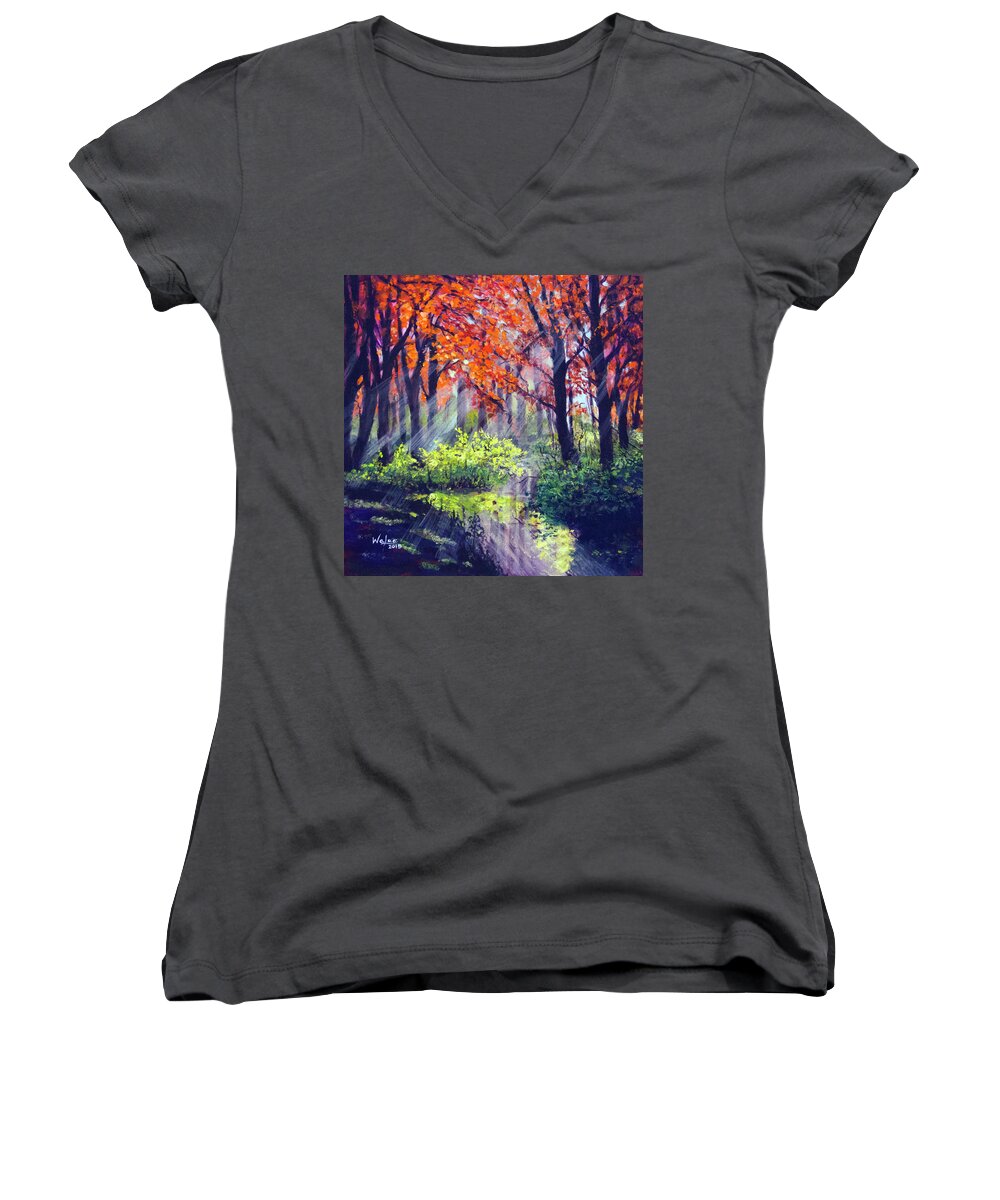 When Light Sneaks - Women's V-Neck