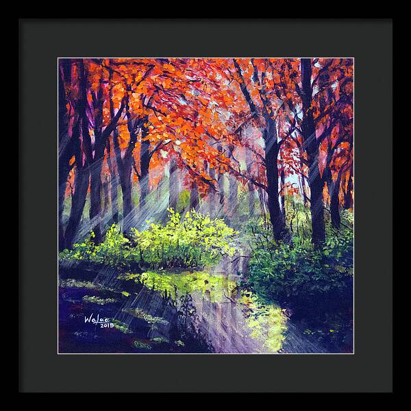 When Light Sneaks - Framed Print