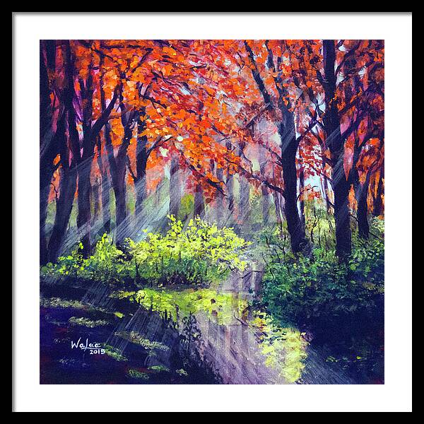 When Light Sneaks - Framed Print