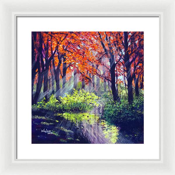 When Light Sneaks - Framed Print