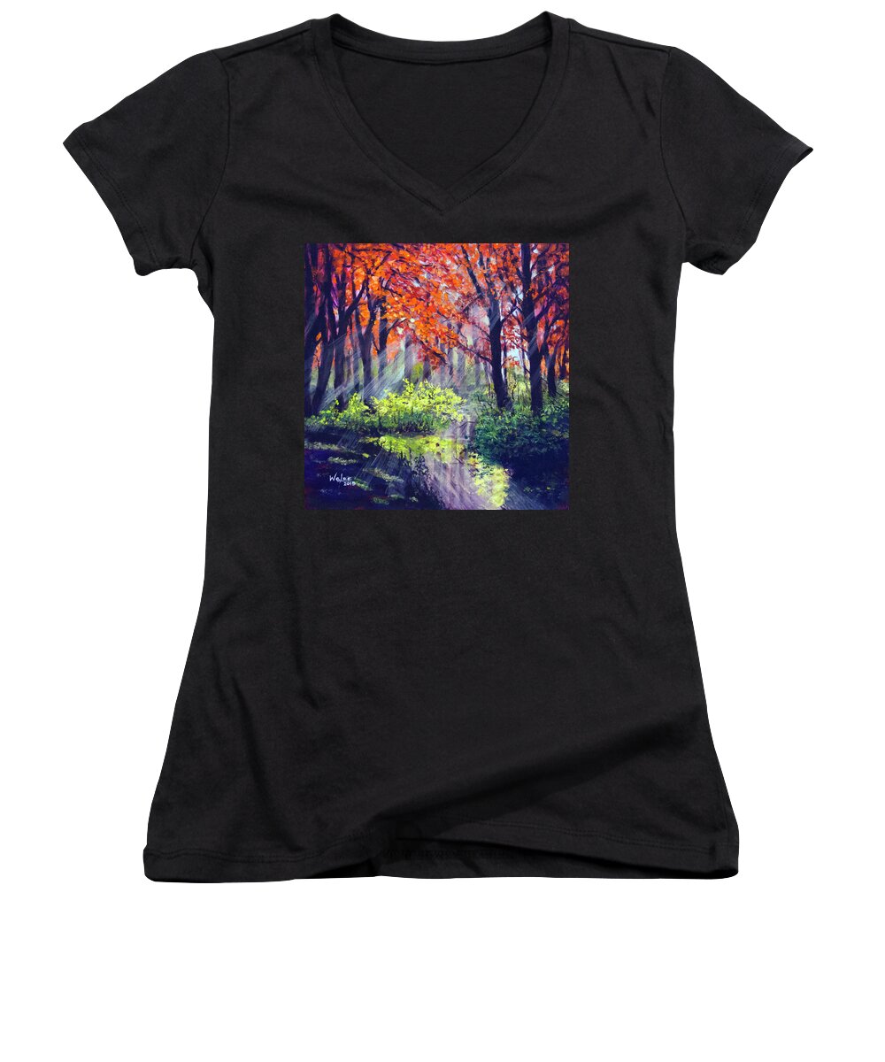 When Light Sneaks - Women's V-Neck